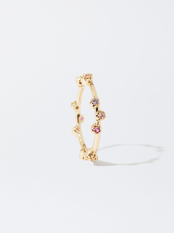 Kristalli Gold Yüzük