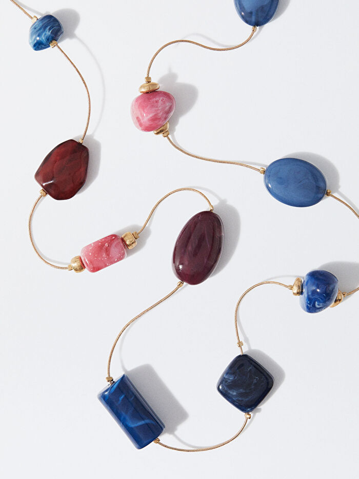 Çok Renkli Resin Kolye