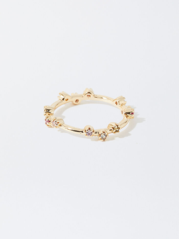 Kristalli Gold Yüzük