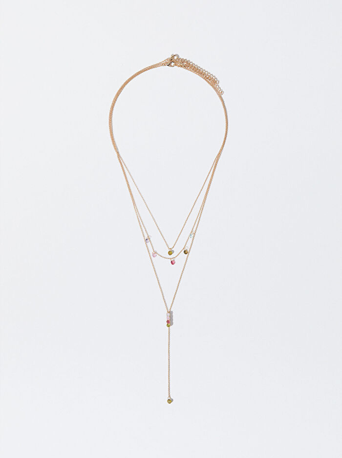 Kristalli Gold Kolye