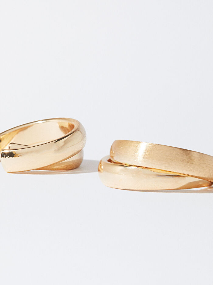 Gold Halka Küpe