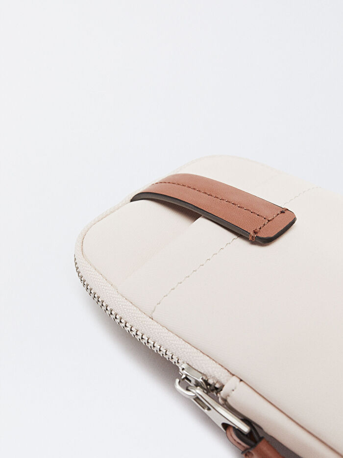 Teknik Kumaş Cep Telefonu Çantası