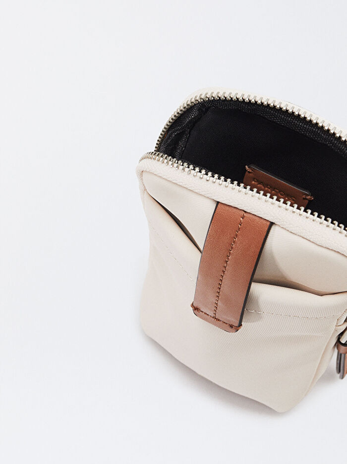 Teknik Kumaş Cep Telefonu Çantası