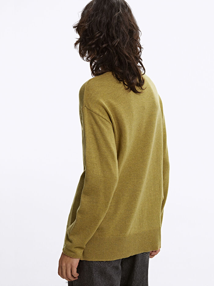 V Yaka Triko Süveter