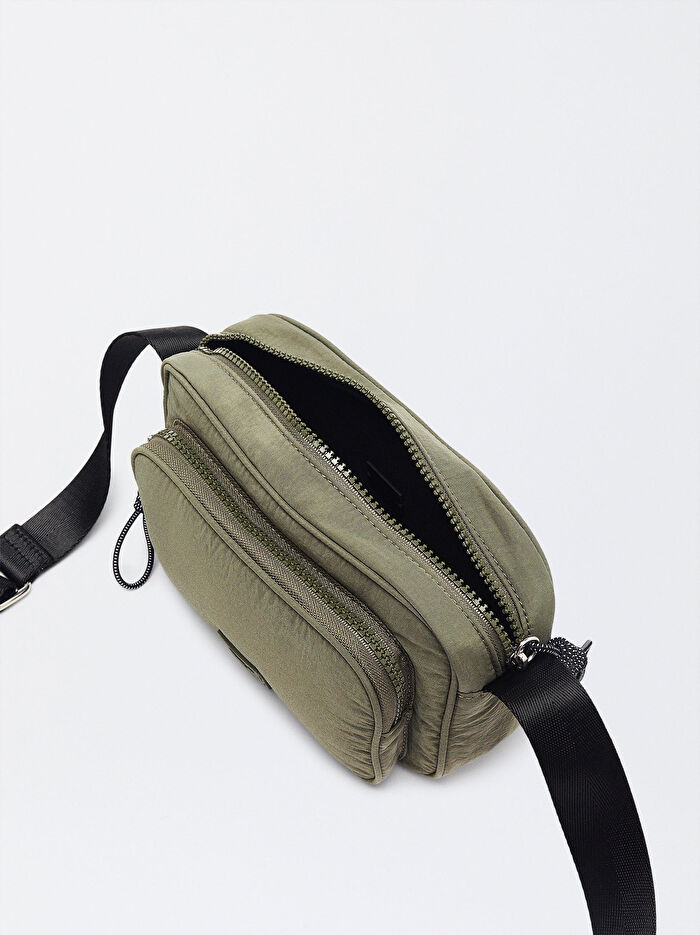 Teknik Kumaş Çapraz Askılı Çanta