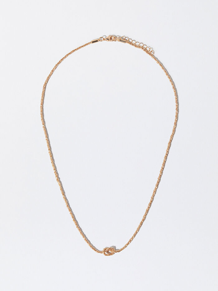 Düğümlü Gold Kolye