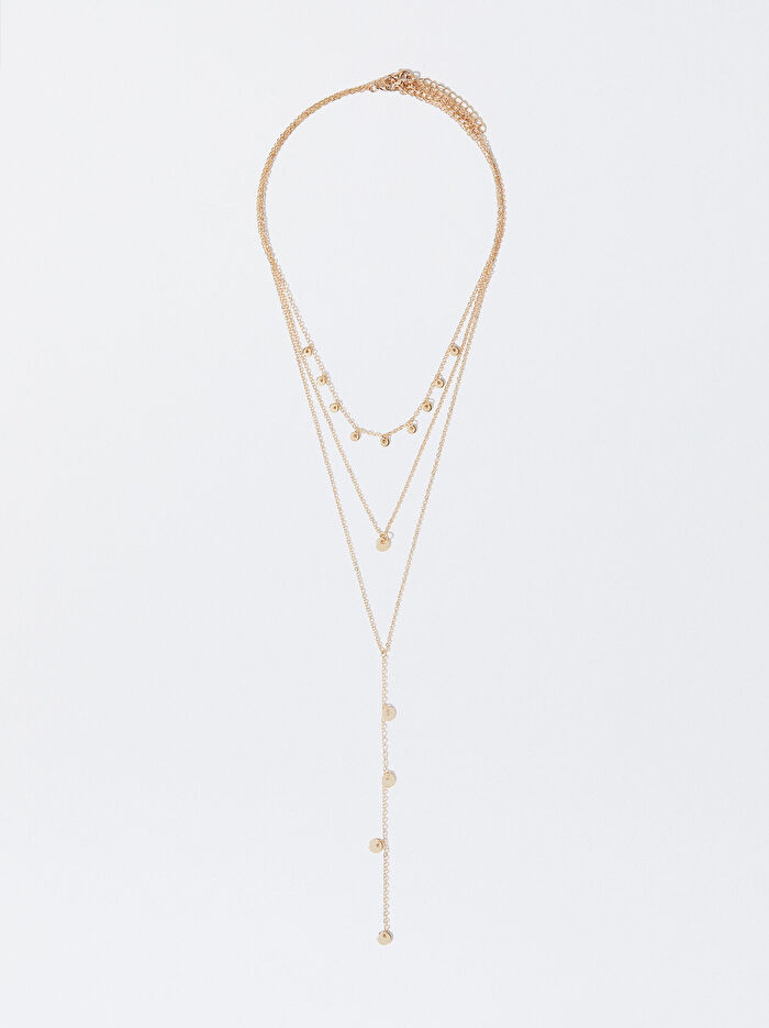 Madalyonlu Gold Kolye