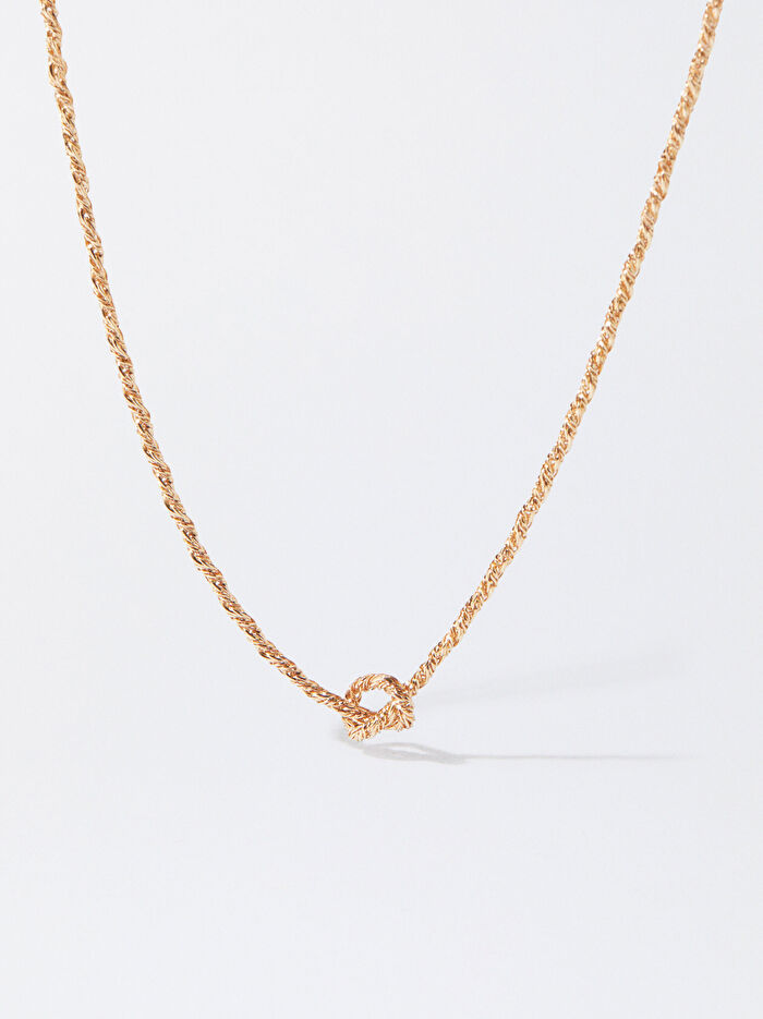 Düğümlü Gold Kolye