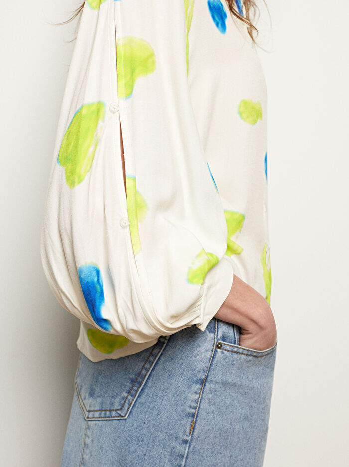 Kalp Desenli Gömlek