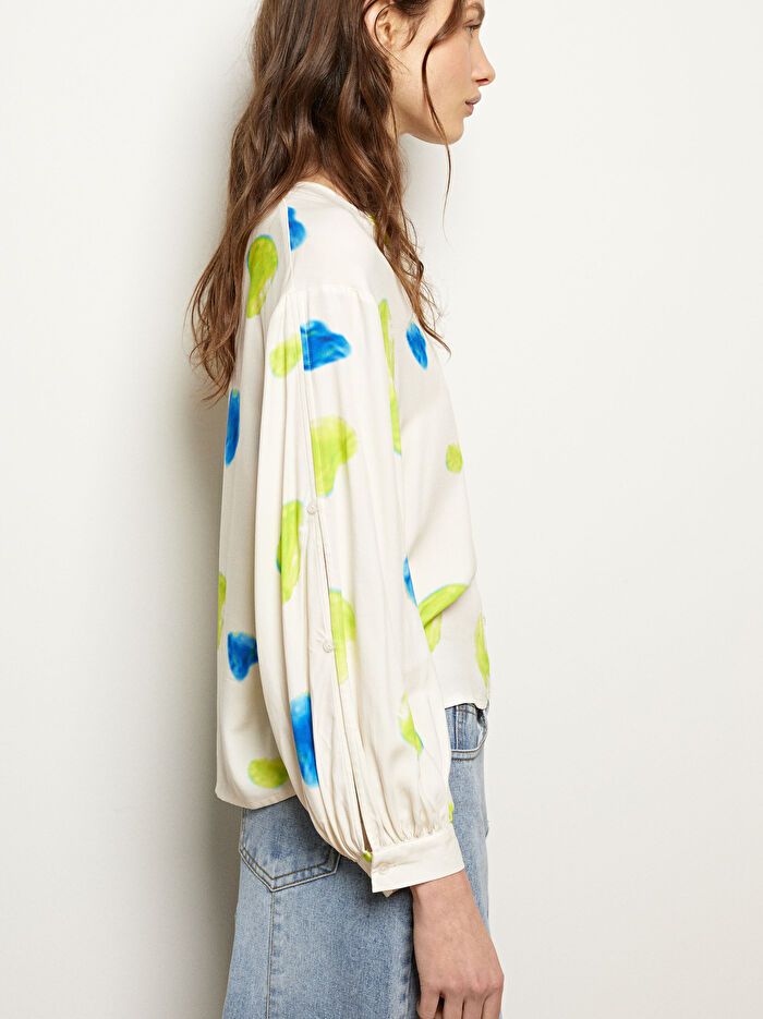 Kalp Desenli Gömlek