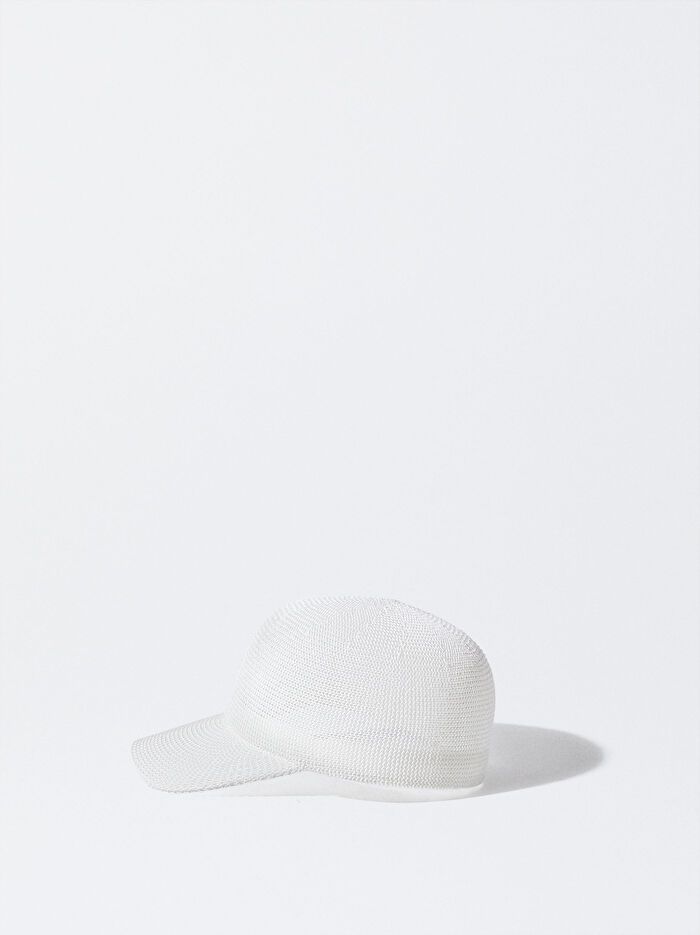 Hasır Efektli Şapka