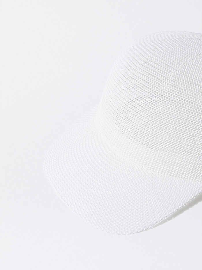 Hasır Efektli Şapka