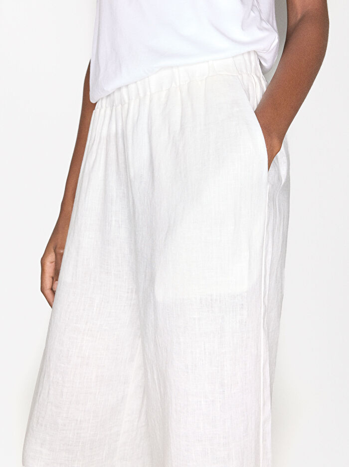 %100 Keten Pantolon