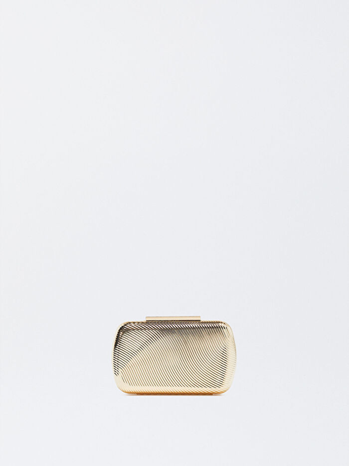 Metalik Party Clutch Çanta
