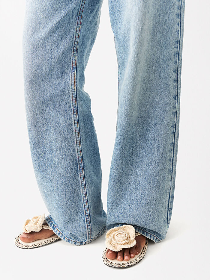 Kroşe Bantlı Sandalet