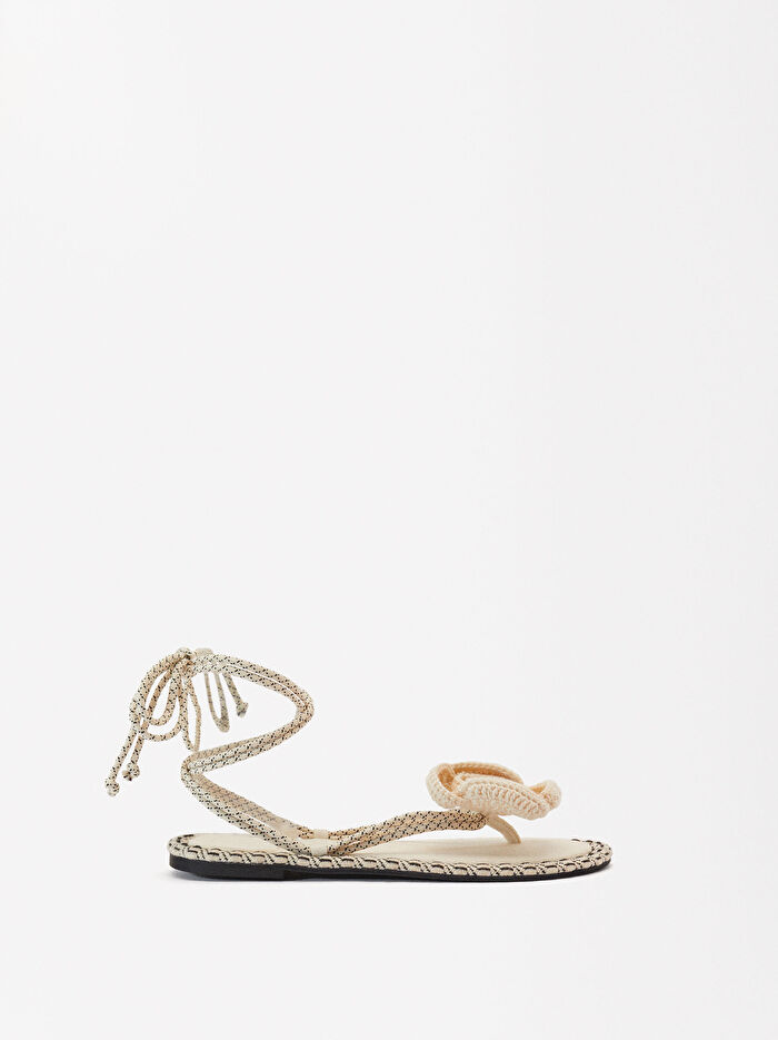 Kroşe Bantlı Sandalet