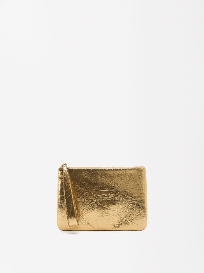 Metalik Party Clutch Çanta
