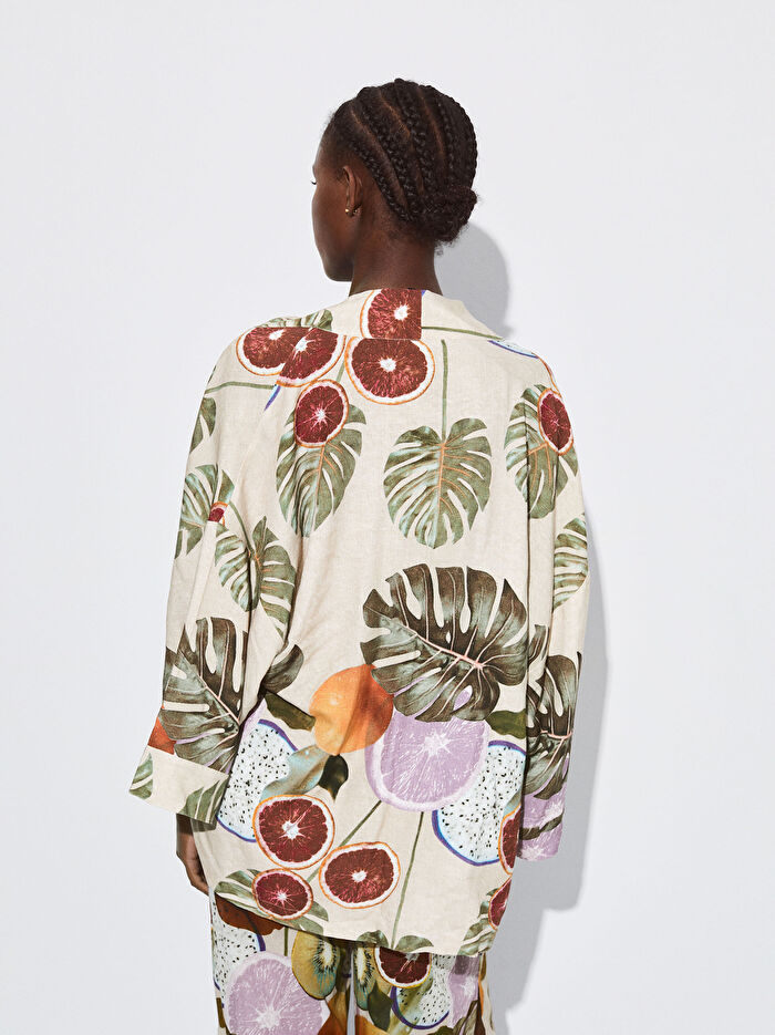 Desenli Kimono