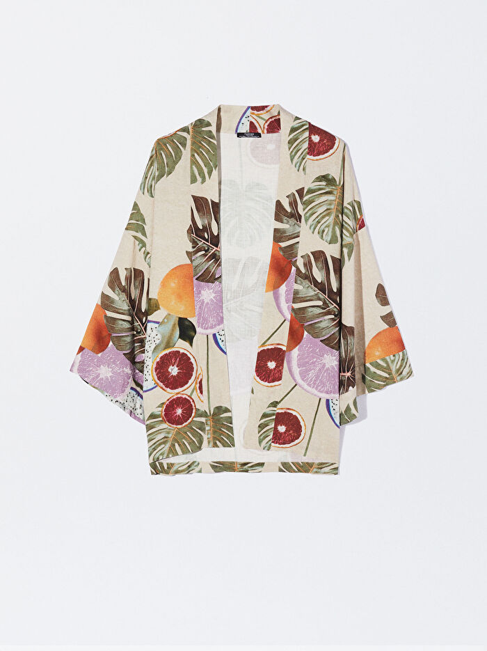 Desenli Kimono