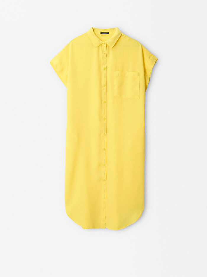 Liyosel Kumaş Gömlek Elbise