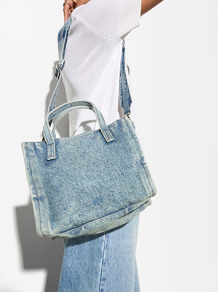 Denim Tote Çanta