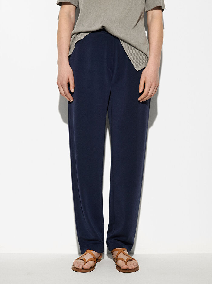 Cep Detaylı Modal Pantolon