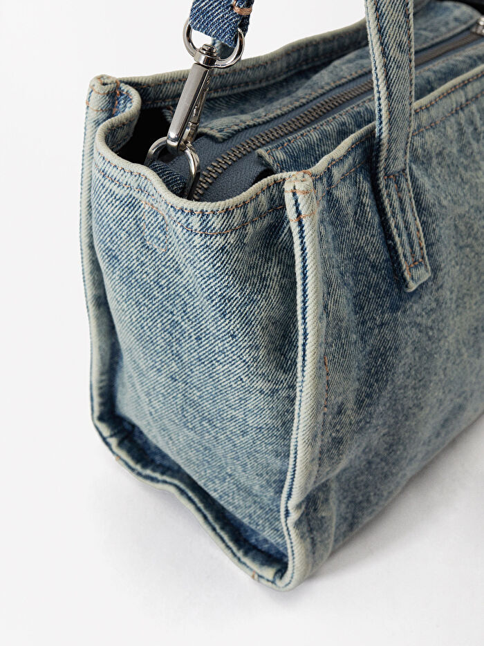 Denim Tote Çanta