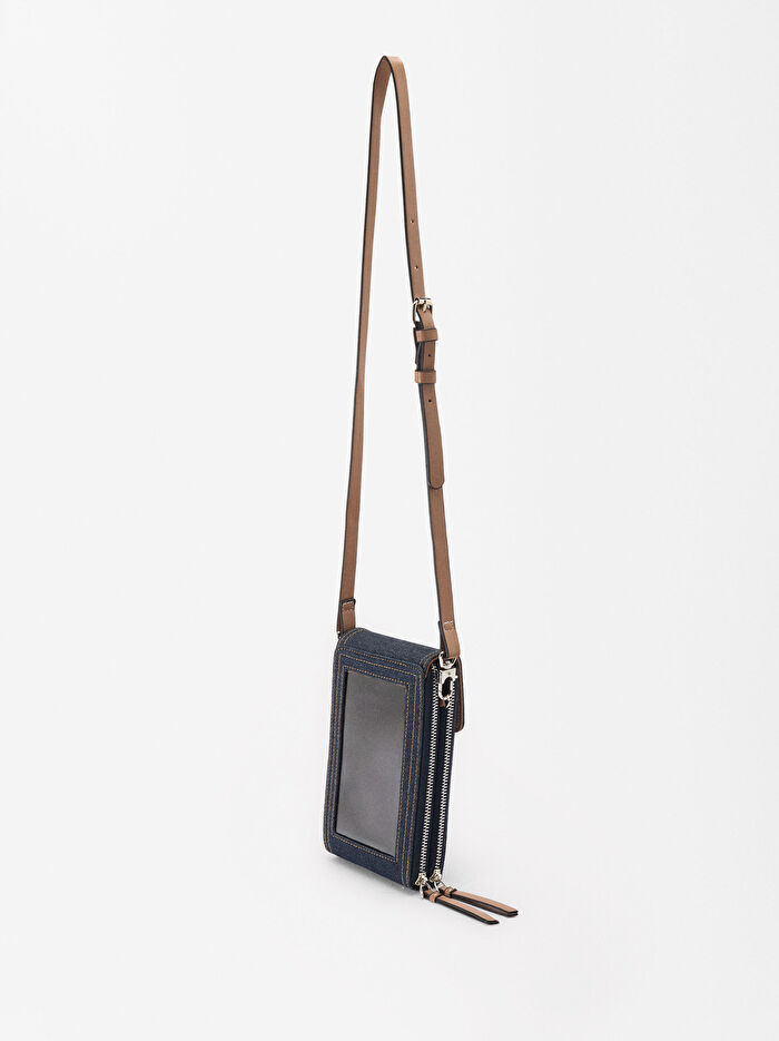 Denim Telefon Çantası