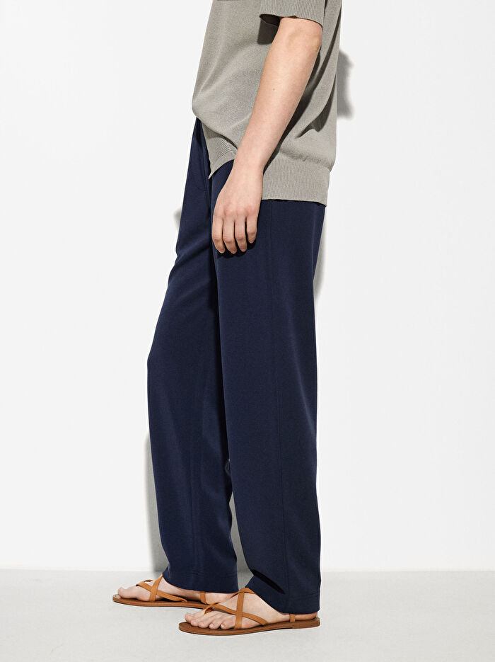 Cep Detaylı Modal Pantolon