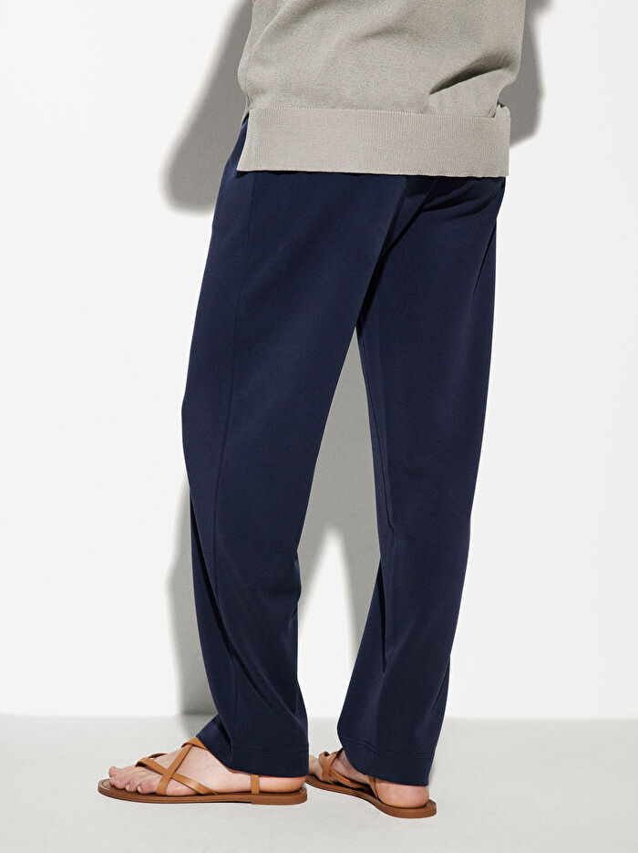 Cep Detaylı Modal Pantolon