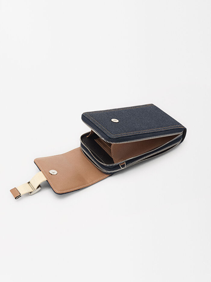 Denim Telefon Çantası