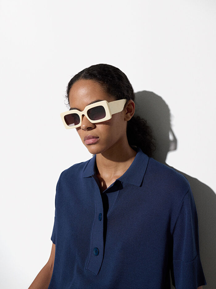 Dikdörtgen Çerçeveli Gözlük