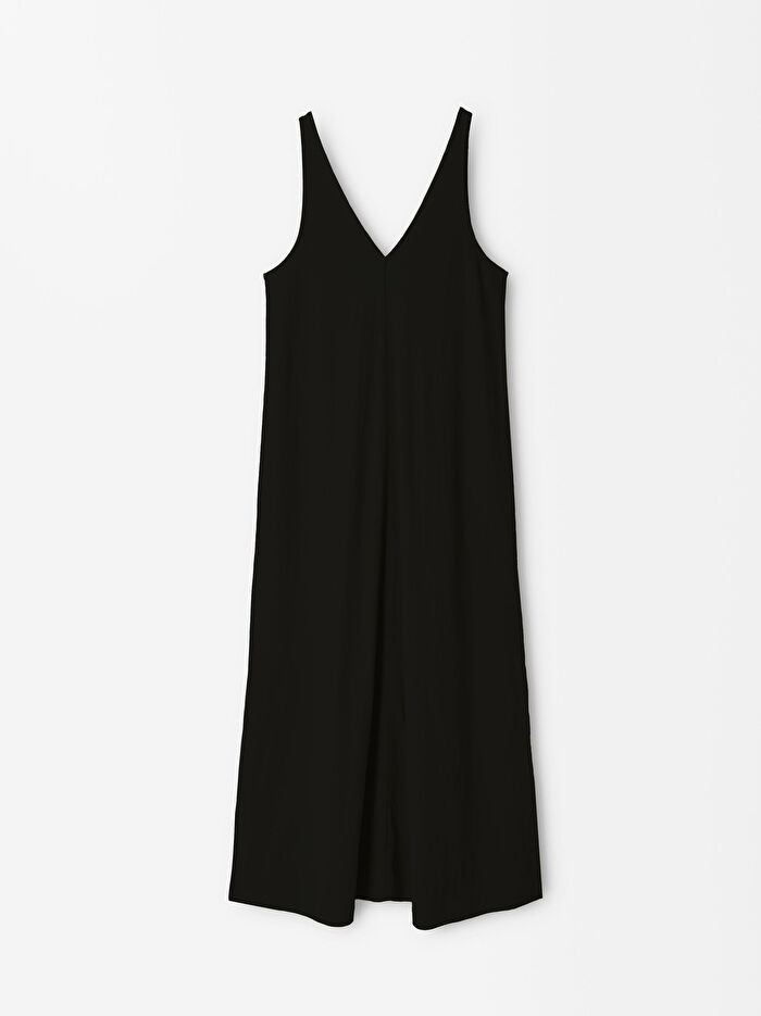 Bol Kesim V-Yaka Elbise