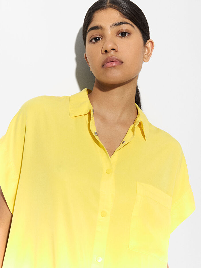 Liyosel Kumaş Gömlek Elbise