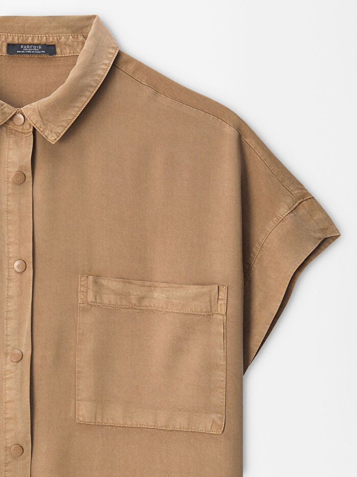 Liyosel Kumaş Gömlek Elbise