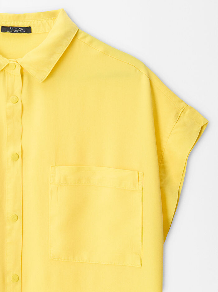 Liyosel Kumaş Gömlek Elbise