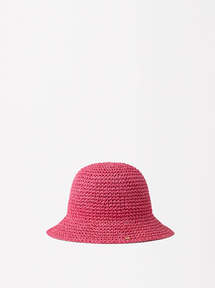 Örgü Motifli Bucket Şapka