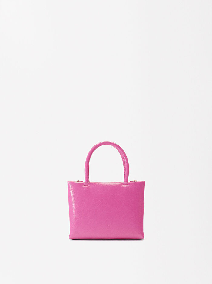 Çapraz Askılı Mini Tote Çanta