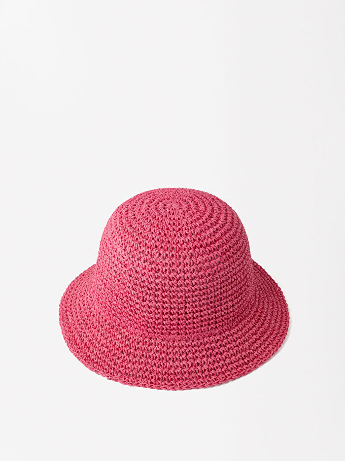 Örgü Motifli Bucket Şapka
