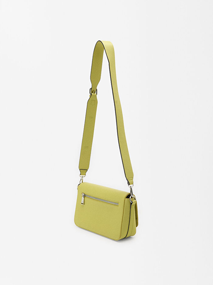 Metalik Renk Kapitone Dikişli Omuz Çantası