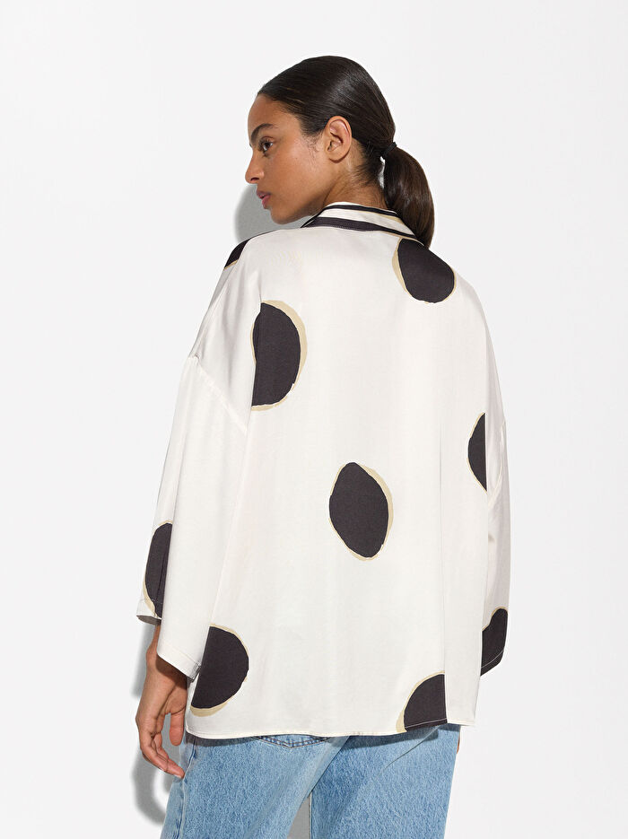 Puantiyeli Kimono