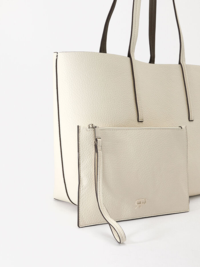 Çift Taraflı Shopper Çanta