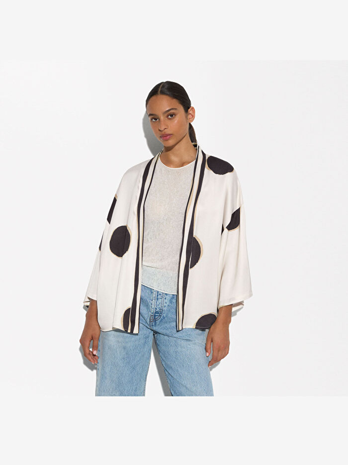Puantiyeli Kimono