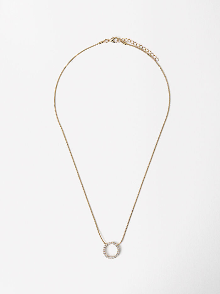 Zirkon Detaylı Kolye