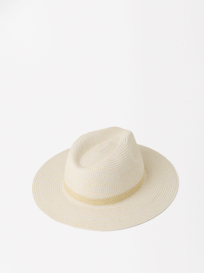 Hasır Efektli Şapka