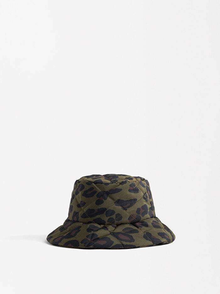 Leopar Desenli Bucket Şapka