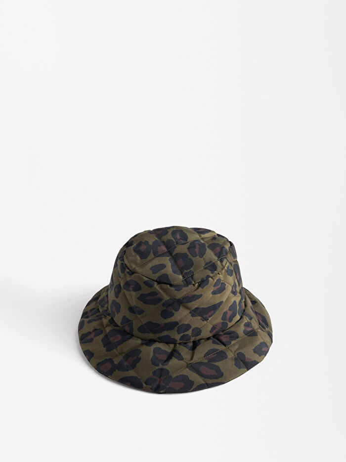 Leopar Desenli Bucket Şapka