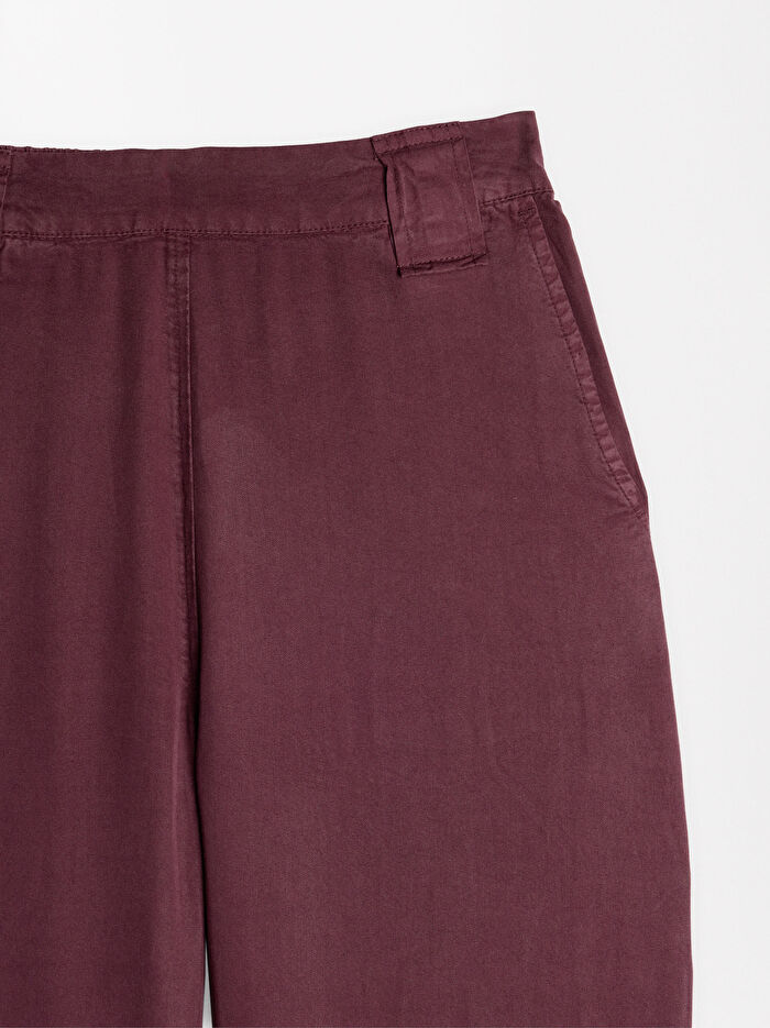 Dökümlü Düz Pantolon