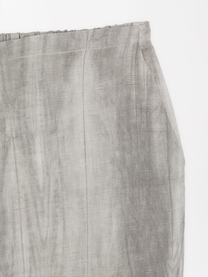 Beli Lastikli Keten Pantolon