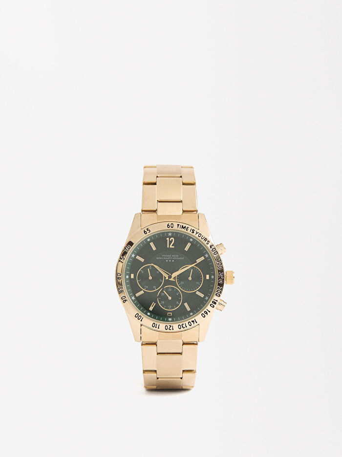 Paslanmaz Çelik Bileklikli Saat